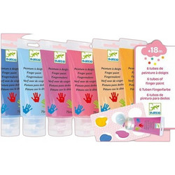 Djeco Pastel Σετ Δακτυλομπογιές 6x75ml 09000