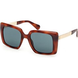 Max & Co MO0134-53N Γυναικεία Γυαλιά Ηλίου Τετράγωνα Χρυσό Καφέ με Μπλε Φακό