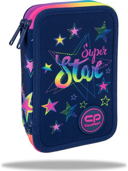 CoolPack Jumper Stars Κασετίνα Γεμάτη με 2 Θήκες Μπλε F066960