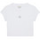 Calvin Klein Γυναικείο Καλοκαιρινό Crop Top Ριπ Λευκό LV047AB802-YAA