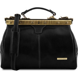 Tuscany Leather Michelangelo Ιατρική Τσάντα Δερμάτινη Μαύρη