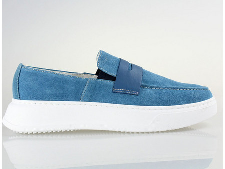 Ridge Ανδρικά Μοκασίνια Loafers Καστόρινα Πετρόλ 903