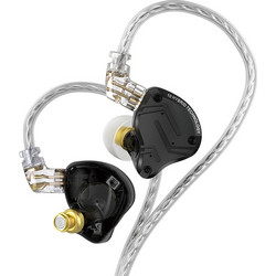 KZ ZS10 PRO X Ακουστικά Ψείρες In-Ear Dynamic Μαύρα Διαφανή