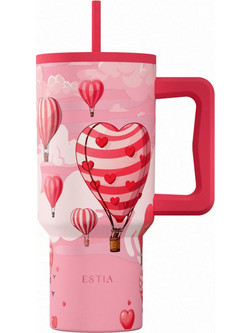 Estia Straw Tumbler XL Save The Aegean Love Ascend 900ml