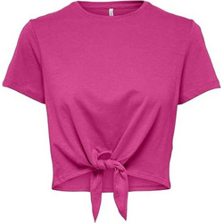 Only Γυναικείο Καλοκαιρινό Crop Top Φούξια 15257467