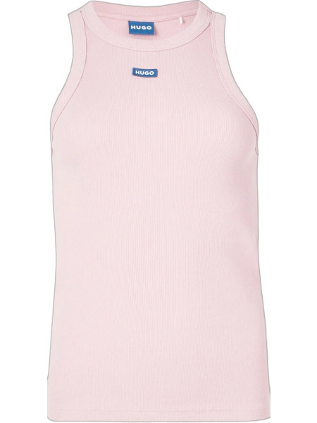 Hugo Boss Γυναικείο Καλοκαιρινό Top Ριπ Ροζ 50508857-681