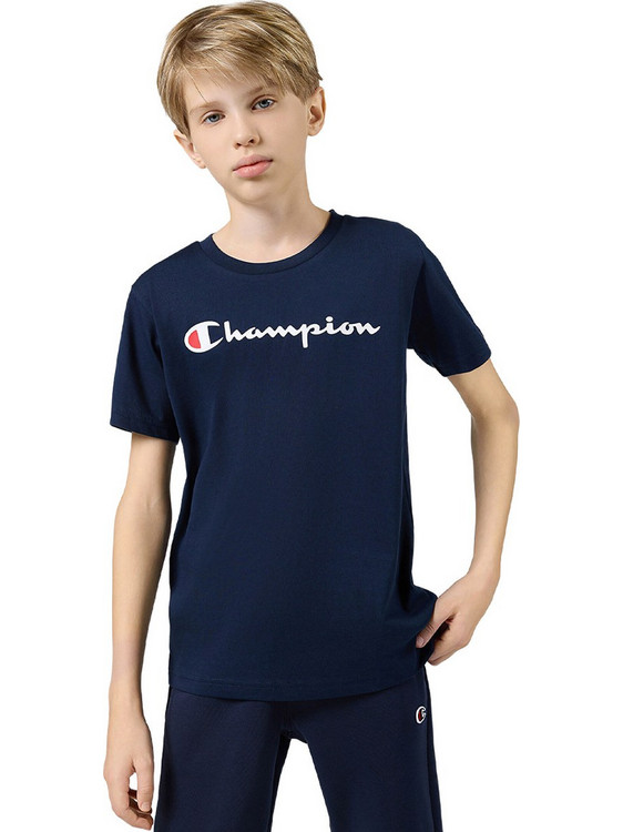 Champion Παιδικό T-Shirt Κοντομάνικο Navy Μπλε 306879-BS501