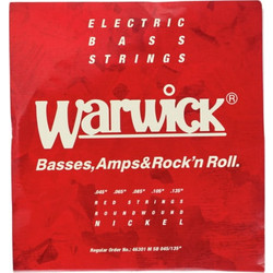 Warwick Red Label Σετ 5 Χορδές Ηλεκτρικού Μπάσου Nickel Plated Steel 45-135"