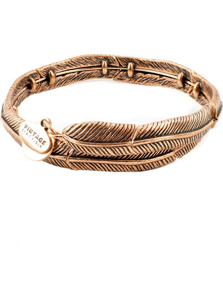 Alex and Ani Γυναικείο Βραχιόλι Βέργα Ροζ Χρυσό VW497RG