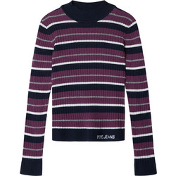 Pepe Jeans Παιδικό Πουλόβερ Μακρυμάνικο Μωβ Μαύρο PG7000001-595
