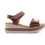 Oh My Sandals Καλοκαιρινές Γυναικείες Πλατφόρμες Χαμηλές Δερμάτινες Ταμπά 5972