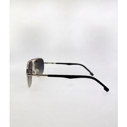 Enzo CA318/S C3 Ανδρικά Γυαλιά Ηλίου Aviator Μεταλλικά Ασημί με Μαύρο Φακό