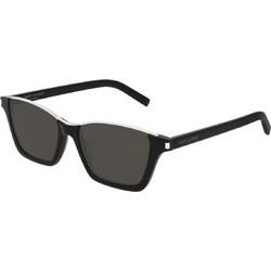 Saint Laurent SL365 002/53 Γυναικεία Γυαλιά Ηλίου Τετράγωνα Κοκάλινα Μαύρα με Μαύρο Φακό