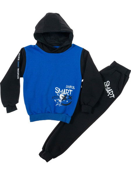 Smart Παιδικό Σετ Φόρμας Royal Blue Μαύρο 52225376