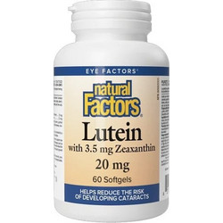 Natural Factors Lutein 20mg 60 Μαλακές Κάψουλες