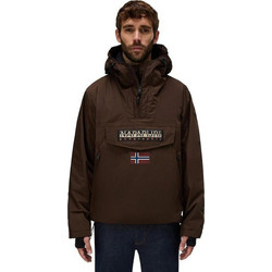 Napapijri Rainforest Αθλητικό Ανδρικό Μπουφάν Χειμωνιάτικο Pullover Αδιάβροχο Καφέ NP0A4IB9-WT3