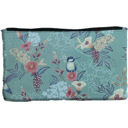 Tesoro Floral Γυναικείο Νεσεσέρ 22x15cm Γαλάζιο