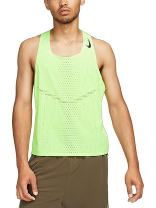 Nike Dri-FIT ADV AeroSwift Racing Singlet Ανδρικό Αθλητικό T-Shirt Lime DM4624-358