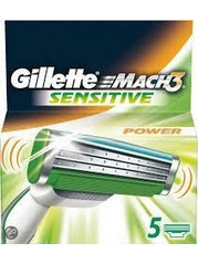 Gillette Mach3 Sensitive Power Ξυραφάκι μιας Χρήσης με 3 Λεπίδες & Λιπαντική Ταινία 5τμχ