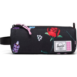 Herschel Falling Florals Κασετίνα Βαρελάκι Μαύρη 30140-07027