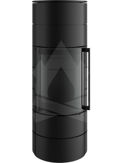 Spartherm Ambiente A3 Black Eboris 1300 Ατσάλινη Ξυλόσομπα Αερόθερμη 7.7kW