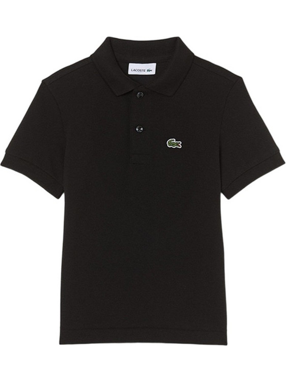 Lacoste Παιδικό Polo Κοντομάνικο Μαύρο 3PJ1463-031