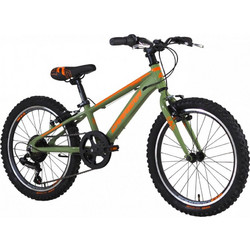 Carrera Junior 2026 Παιδικό Mountain Bike 20" Αλουμινίου με 7 Ταχύτητες Χακί Πορτοκαλί
