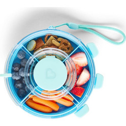 Munchkin Snack Wheel Πλαστικό Παιδικό Δοχείο Φαγητού Γαλάζιο
