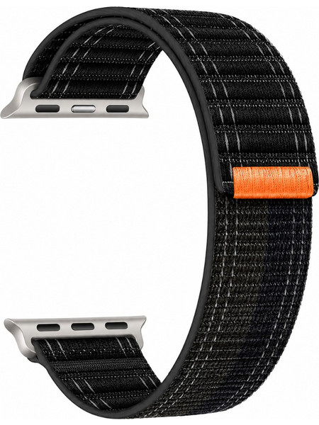 Hoco WA42 Λουράκι Υφασμάτινο Black (Apple Watch 44 / 45 / 46 / 49mm)