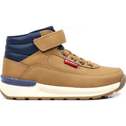 Levi's Ascot Παιδικά Μποτάκια Κίτρινα Δερμάτινα με Σκρατς VASC0134S-0138