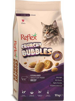 Reflex Crunchy Bubbles Adult Sterilised with Salmon 10kg
