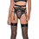 Milena By Paris Ζαρτιέρες με Δαντέλα See Through Μαύρες 5405