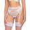 Milena By Paris Ζαρτιέρες με Δαντέλα See Through Λευκές 5408