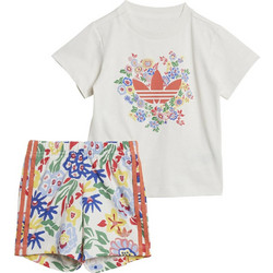 Adidas Liberty London Βρεφικό Σετ για Κορίτσι Καλοκαιρινό Μπεζ Πολύχρωμο JC8013
