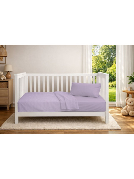 Dimcol Κουβέρτα Κούνιας Πικέ 125x150 Λιλά