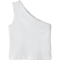 Name It Παιδικό Crop Top Αμάνικο Λευκό 13256683