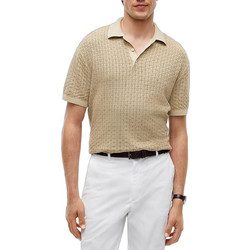 Tommy Hilfiger Ανδρική Μπλούζα Polo Κοντομάνικη Μπεζ MW0MW43246-RBT