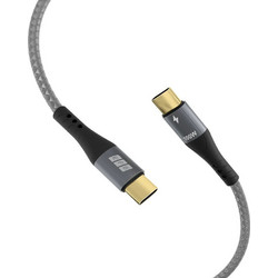 EFB Elektronik Braided USB-C to USB-C 100W 2m Grey USB-CC-00003