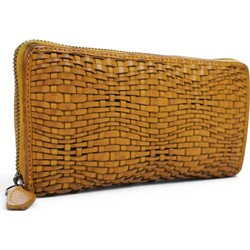 Passaggio Leather Μεγάλο Δερμάτινο Γυναικείο Πορτοφόλι με Φερμουάρ Ταμπά 9327-PG-02