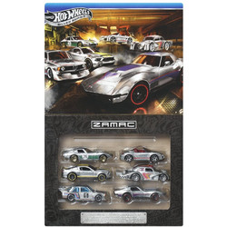Mattel Hot Wheels Silver Series ZAMAC 6 Pack