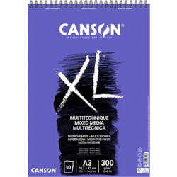 Canson XL Μπλοκ Σχεδίου A3 Mixed Media 300gr/m² 30 Φύλλα