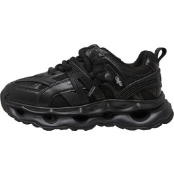 Buffalo Malaga Γυναικεία Sneakers Flatforms Μαύρα BUFPD00016372