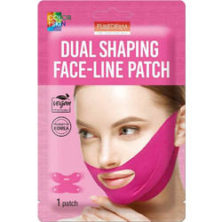 Purederm Dual Shaping Face-Line Sheet Μάσκα Προσώπου για Αντιγήρανση 1τμχ