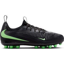 Nike Jr. Phantom 6 Low Academy AG IV6695-001 Παιδικά Ποδοσφαιρικά Παπούτσια με Τάπες Μαύρα Lime