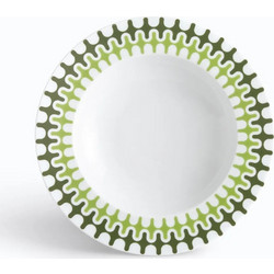 Ιωνία Illusion Green Πιάτα Βαθιά Πορσελάνης 6τμχ 8092042