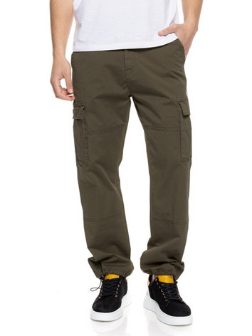 Splendid Ανδρικό Παντελόνι Cargo Joggers Ελαστικό Slim Εφαρμογή Χακί 55-241-002