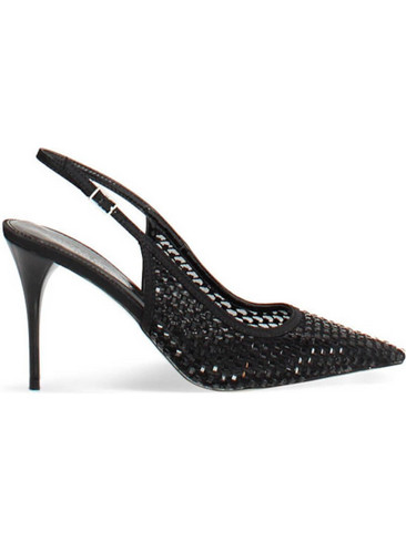 Primadonna Γόβες Slingback με Τακούνι Στιλέτο με Στρας Μαύρες 27711