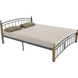 Pakoworld Clarive Κρεβάτι Υπέρδιπλο Ξύλο & Μέταλλο 160x200cm 330-000021