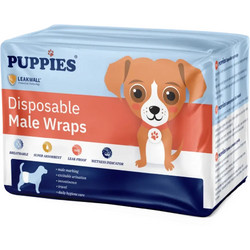 Puppies Ζώνες Ακράτειας / Μαρκαρίσματος για Αρσενικό Σκύλο με Αυτοκόλλητα Small 3.6-6.8kg 28-43cm 12τμχ