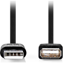 Nedis CCGL60010BK10 Καλώδιο USB-A Male 2.0 to USB-A Female 1m Black